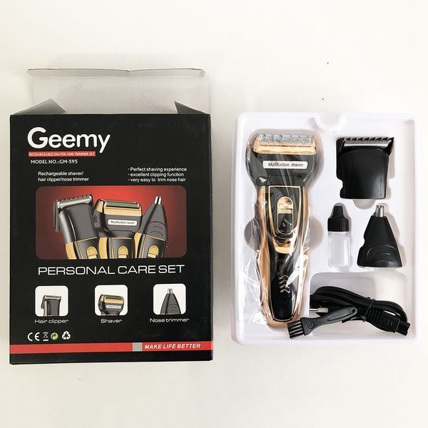 Електробритва сіткова і тріммер для бороди GEMEI / Geemy GM-595 з акумулятором. Колір: золотий 00015082 фото