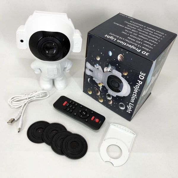 Зірковий 3D проектор Astronaut, Лазерний проектор зоряного неба Космос Проектор зоряного неба в кімнату 00023039 фото
