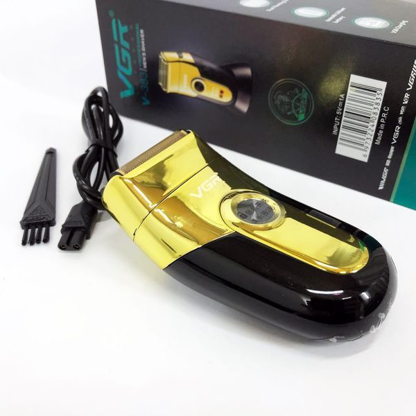Профессиональная электробритва VGR V-383 Finale Shaver с подставкой, машинка мужская для бритья 00015313 фото