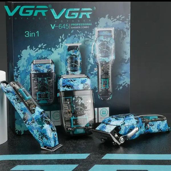 Професійний Набір 3в1 Professional Set VGR V-645 тример, машинка для стрижки волосся та електробритва 00014782 фото