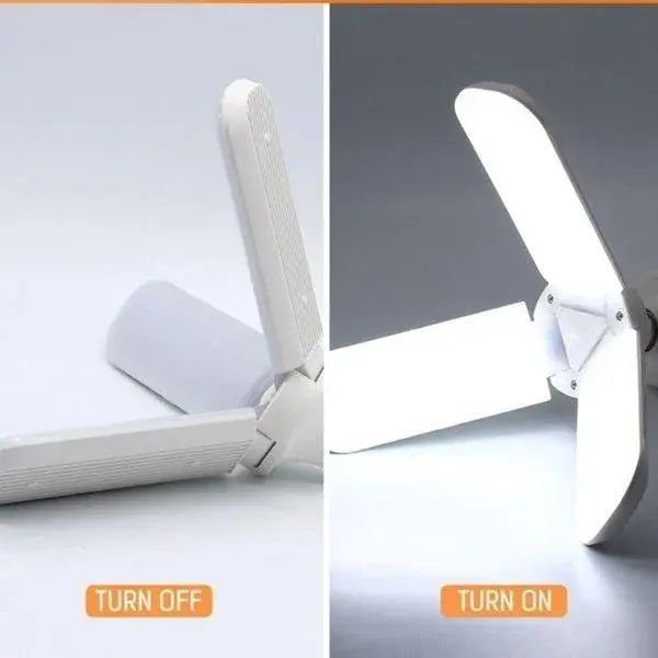 Светодиодная лампа Fan Blade Led 45W E27 тройная в форме вентилятора 00023733 фото
