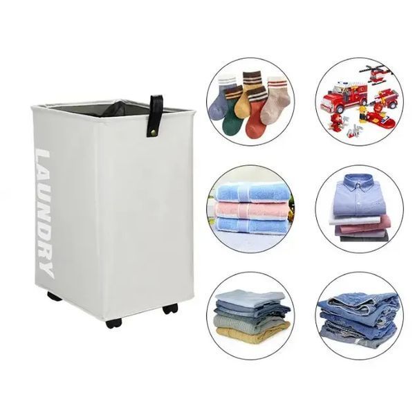 Тканевая корзина для белья с ручками ROLLING BAG AND243, ящик для белья 00013217 фото