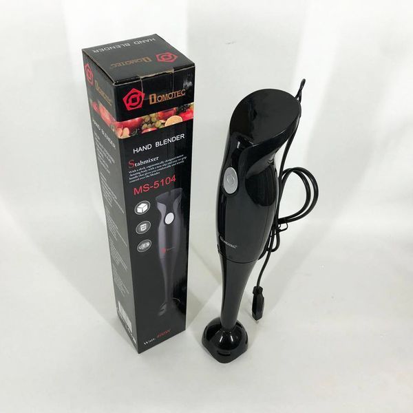 Блендер DOMOTEC MS-5104 400 Вт, Блендер погружной электрический, Блендер для дома, Портативный блендер 00018638 фото