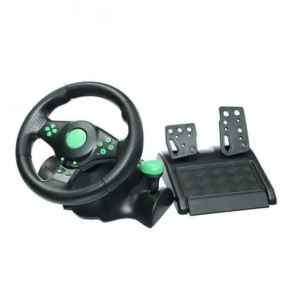 Руль игровой с педалями Vibrating Wheel PS3 PC USB 00017531 фото
