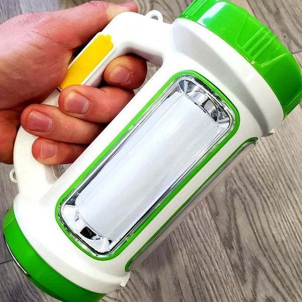 Ліхтар переносний кемпінг 6088-LED+COB з функцією PowerBank, кемпінговий світильник. Колір: зелений 00022921 фото