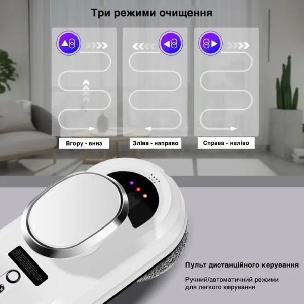 Робот для мойки окон IXIU Glass Cleaning Robot с пультом дистанционного управления 00013252 фото