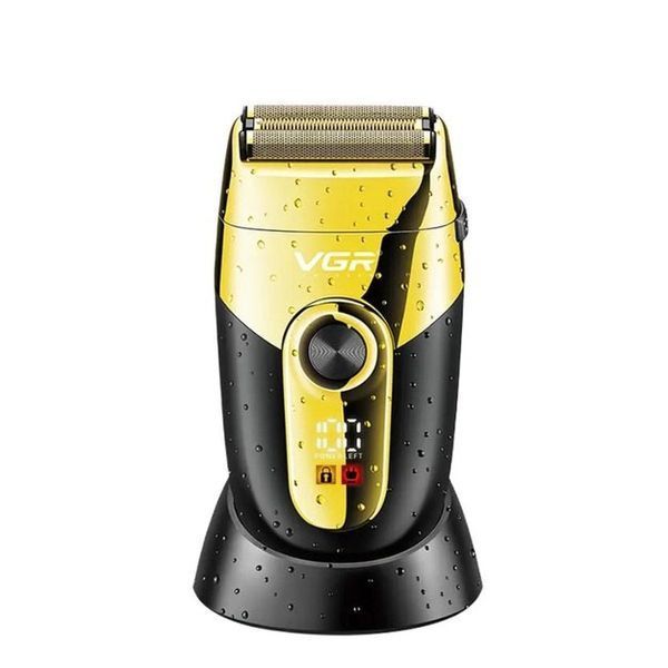 Профессиональная электробритва VGR V-383 Finale Shaver с подставкой, машинка мужская для бритья 00015313 фото