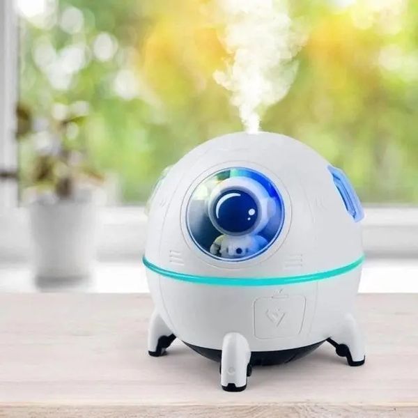 Увлажнитель &ndash; аромадиффузор Humidifier Астронавт 2в1 220мл с подсветкой 00018555 фото