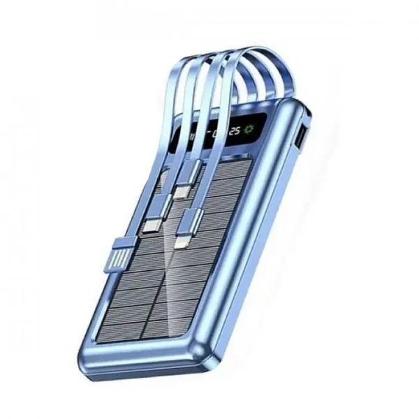 Мобільна зарядка Power Bank на сонячній батареї UKC 10000 mAh Solar 00017947 фото