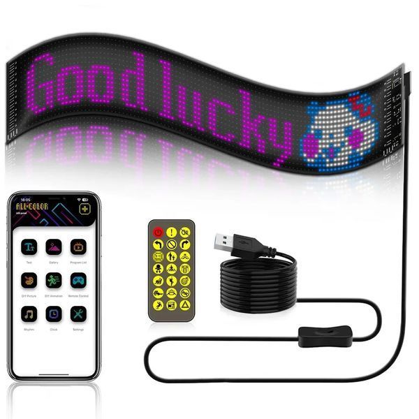 Гибкий экран LED Matrix Panel APP wifi rgb 92*374мм(16X64) ART-0566 00017121 фото