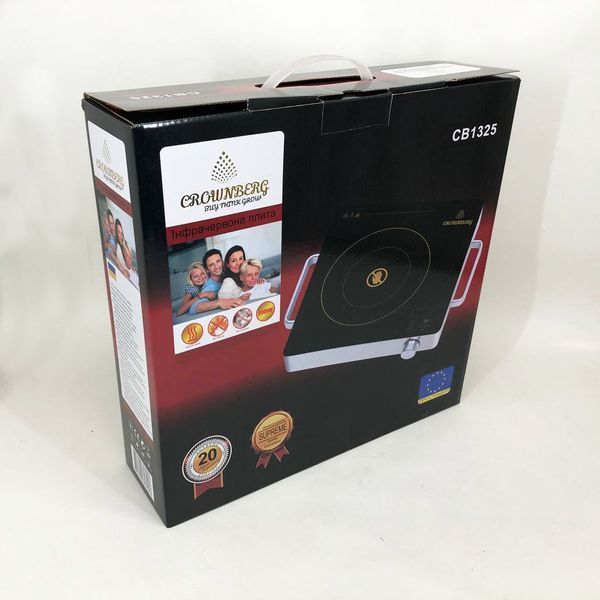 Настольная Электрическая Инфракрасная Плита Crownberg CB-1325 2000Вт 00019681 фото