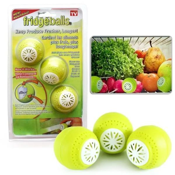 Кульки у холодильник 3 шт для видалення запаху Fridge Balls 00013780 фото