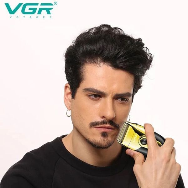 Профессиональная электробритва VGR V-383 Finale Shaver с подставкой, машинка мужская для бритья 00015313 фото