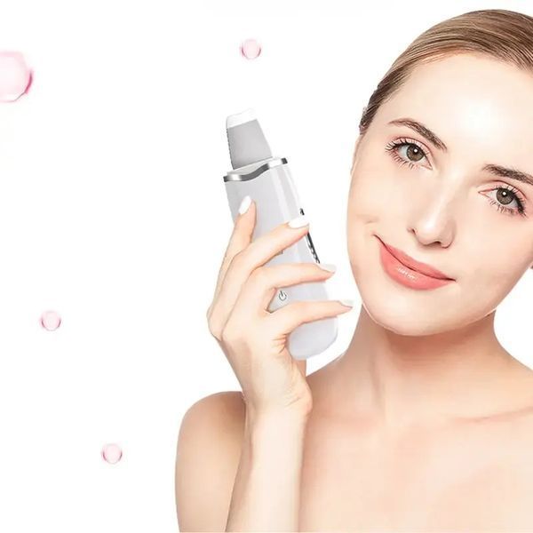 Ультразвуковой скраббер портативный для чистки лица Face Cleaner 8816 / Очиститель поров / Скрабер лифтинг 00024431 фото