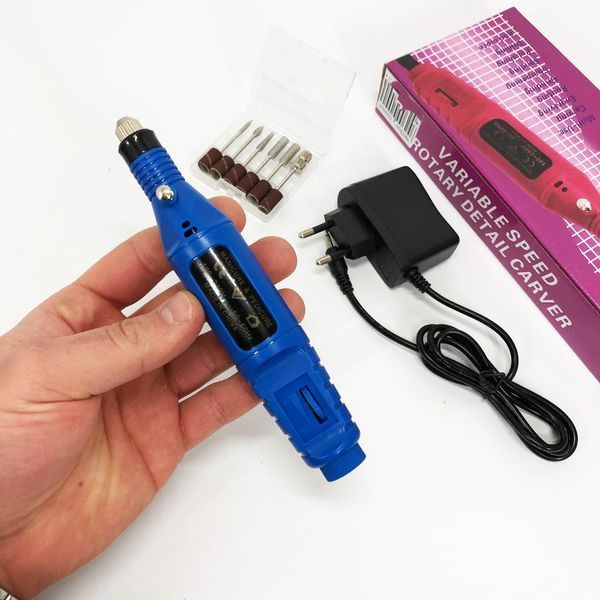 Ручной фрезер для ногтей SmartUs CBM-033 для маникюра и педикюра в домашних условиях. Цвет: синий 00014539 фото
