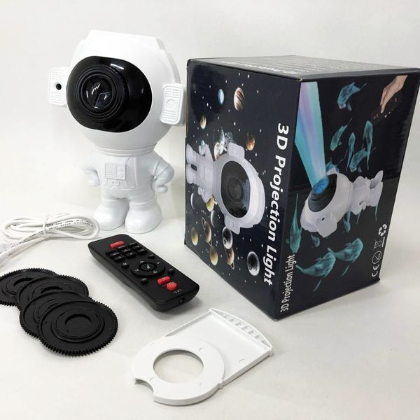 Зірковий 3D проектор Astronaut, Лазерний проектор зоряного неба Космос Проектор зоряного неба в кімнату 00023039 фото