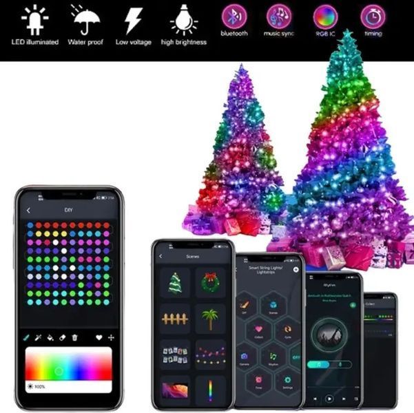 Гирлянда уличные огни 3M Smart Bluetooth App Control светодиодная LED 00024890 фото