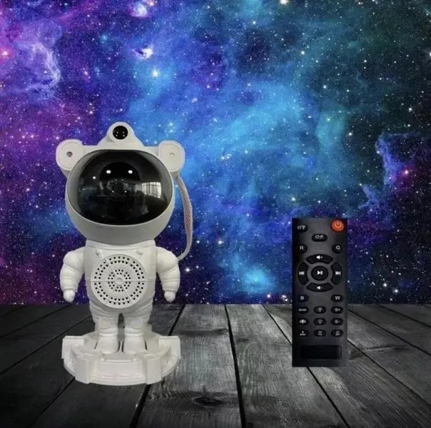 Ночник проектор зоряного неба Астронавт із Bluetooth колонкою Sky Star Astronaut Bambi ZZ-202 00022155 фото