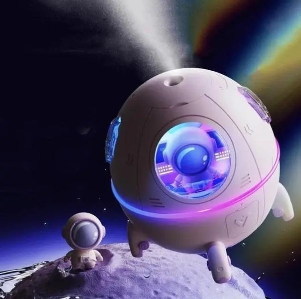 Увлажнитель &ndash; аромадиффузор Humidifier Астронавт 2в1 220мл с подсветкой 00018555 фото