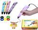3D ручка з LCD дисплеєм та набором еко пластику для 3Д малювання 3D Pen Blue 00016123 фото 6