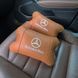 Комплект 2шт для підголівника Mercedes-Benz, виготовлених з натуральної коричневої шкіри. Комфорт в авто 00016734 фото 5