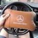 Комплект 2шт для підголівника Mercedes-Benz, виготовлених з натуральної коричневої шкіри. Комфорт в авто 00016734 фото 9