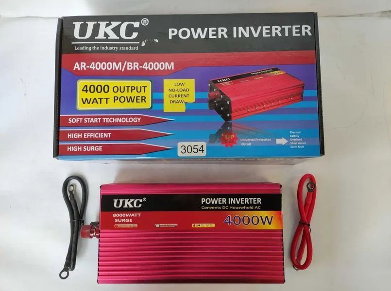Перетворювач напруги Power Inverter 4000W з 12V на 220 00017989 фото