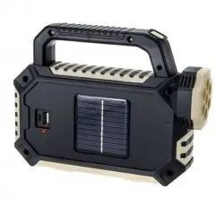 Ручной фонарь HS-8029 на солнечной батарее мощный LED фонарик 3 режимами освещения 00023127 фото