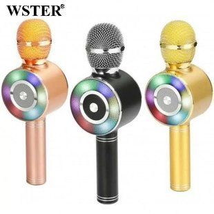 Караоке микрофон Wster WS-669 беспроводной микрофон с встроенным динамиком 00017320 фото
