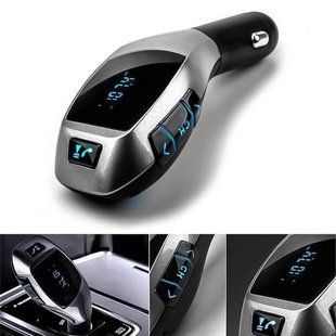 Автомобильный bluetooth fm модулятор X5 ВТ для автомагнитолы, mp3 / фм трансмиттер с дисплеем 00017041 фото
