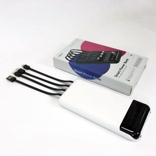 Павербанк Power Bank UKC 50000mAh Мобільна зарядка зовнішній акумулятор портативний павер. Колір: білий 00017642 фото