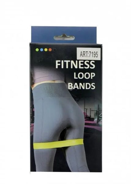 Резинки для фитнеса Loop Bands 5 штук с чехлом в комплекте 00024392 фото