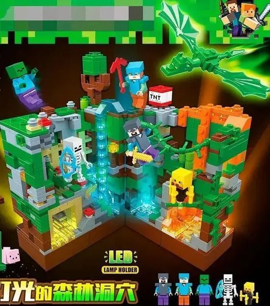 Конструктор Лего Minecraft Битва в джунглях, 866 деталей, 679, для дітей 00024595 фото