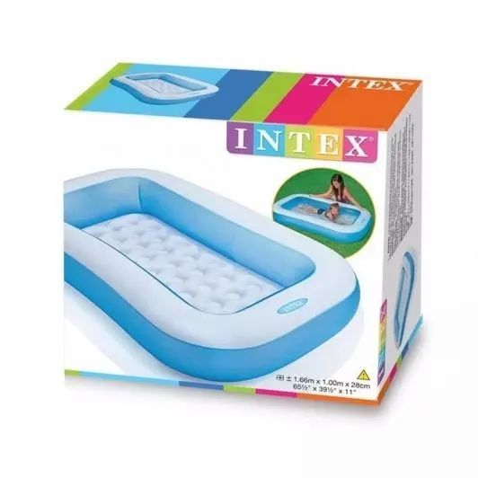 Надувной бассейн Intex 166 х 100 х 25 см 90 л Blue 00013156 фото