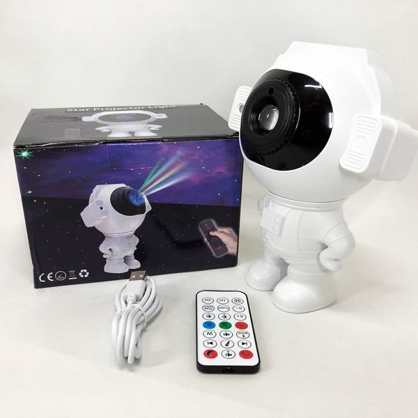 Звездный 3D проектор Astronaut, Лазерный ночник-проектор астронавт LED, Мини лазерный проектор небо 00022970 фото