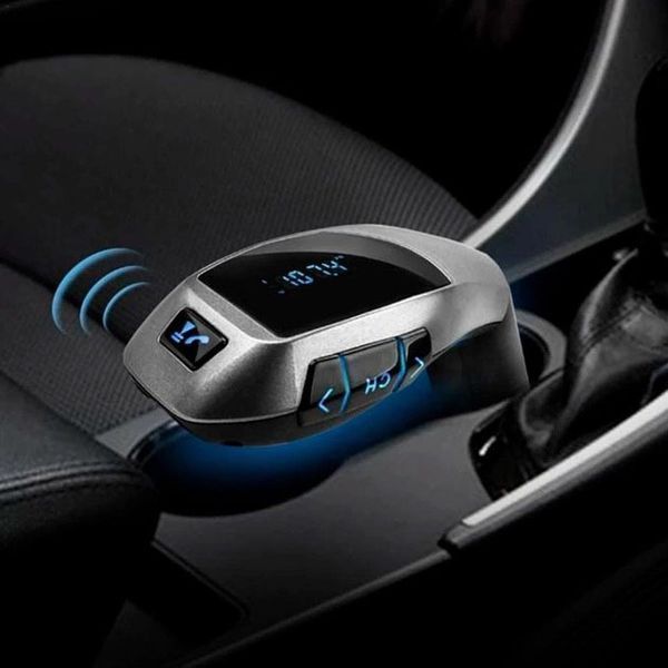 Автомобильный bluetooth fm модулятор X5 ВТ для автомагнитолы, mp3 / фм трансмиттер с дисплеем 00017041 фото