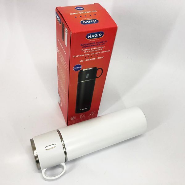 Термос MAGIO MG-1046W 0.5 л, Красивий невеликий термос, Термокухоль для дітей, Фляга для пікніка 00018995 фото