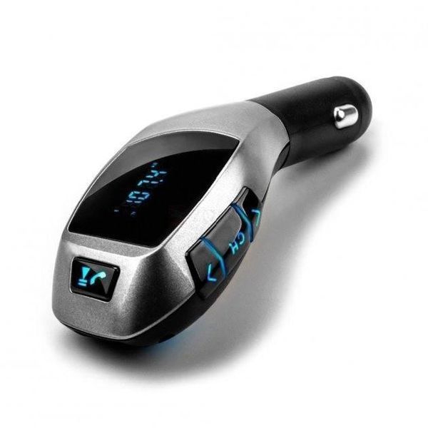 Автомобильный bluetooth fm модулятор X5 ВТ для автомагнитолы, mp3 / фм трансмиттер с дисплеем 00017041 фото