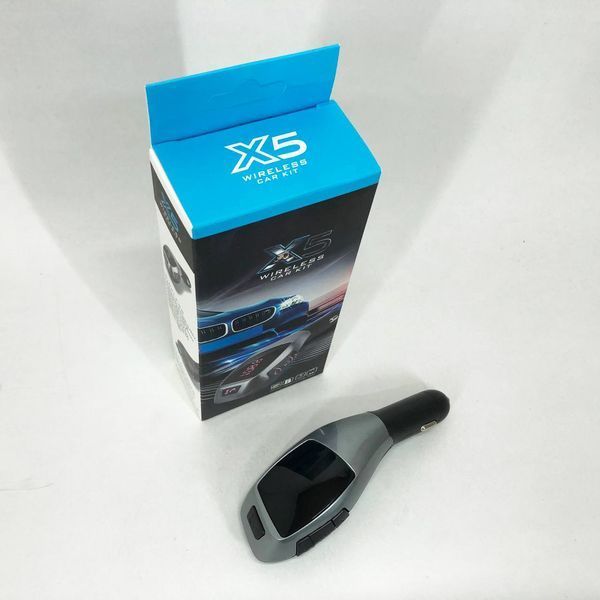 Автомобильный bluetooth fm модулятор X5 ВТ для автомагнитолы, mp3 / фм трансмиттер с дисплеем 00017041 фото