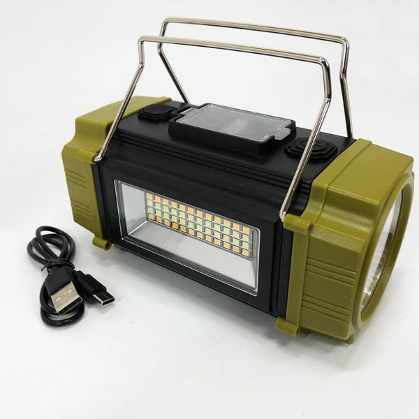 Ліхтар переносний LS-228-LED WHITE+RED+BLUE+YELLOW, Ліхтар для кемпінгу з вбудованим зарядним пристроєм 00023314 фото
