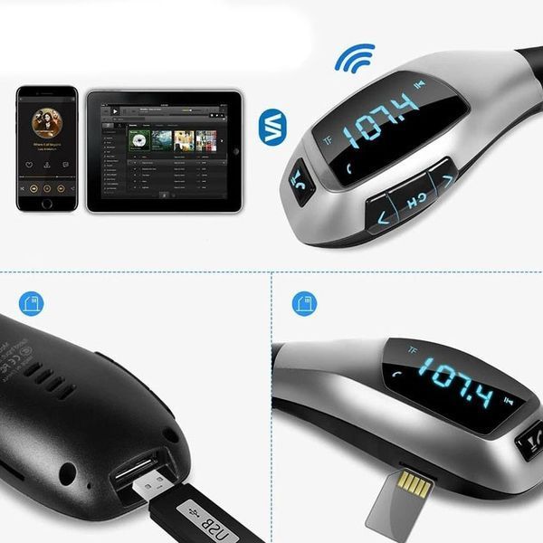 Автомобильный bluetooth fm модулятор X5 ВТ для автомагнитолы, mp3 / фм трансмиттер с дисплеем 00017041 фото