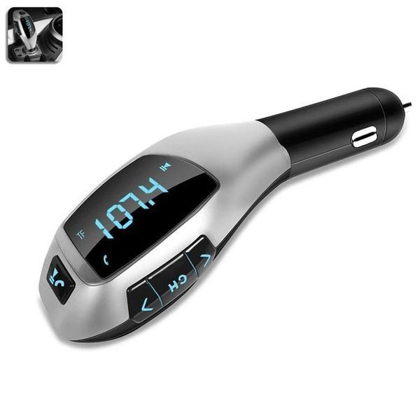 Автомобильный bluetooth fm модулятор X5 ВТ для автомагнитолы, mp3 / фм трансмиттер с дисплеем 00017041 фото