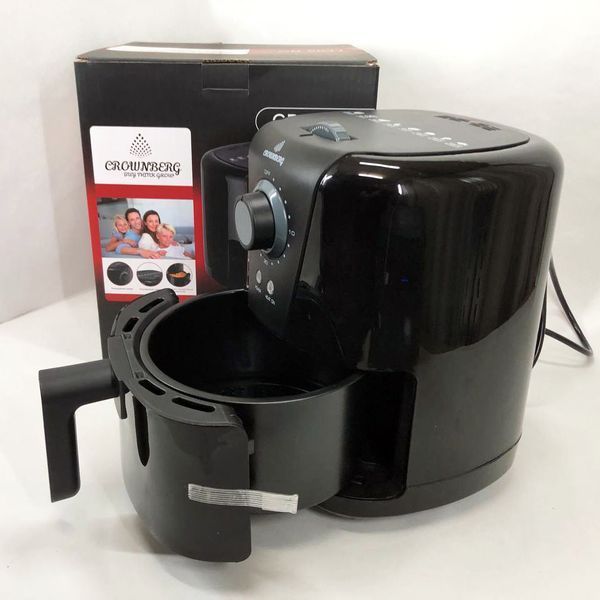Фритюрниця для дому з таймером Crownberg CB-5541 на 1.5 л безмасляна фритюрниця 1200 Вт 00019929 фото