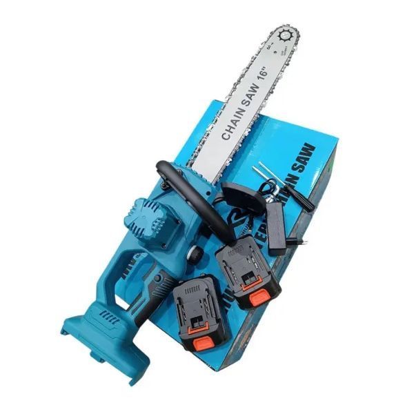 Акумуляторна ланцюгова пилка 16''+2 акумулятори 68В + кейс, Electric Saw / Електропила / Акумуляторна пилка 00022632 фото
