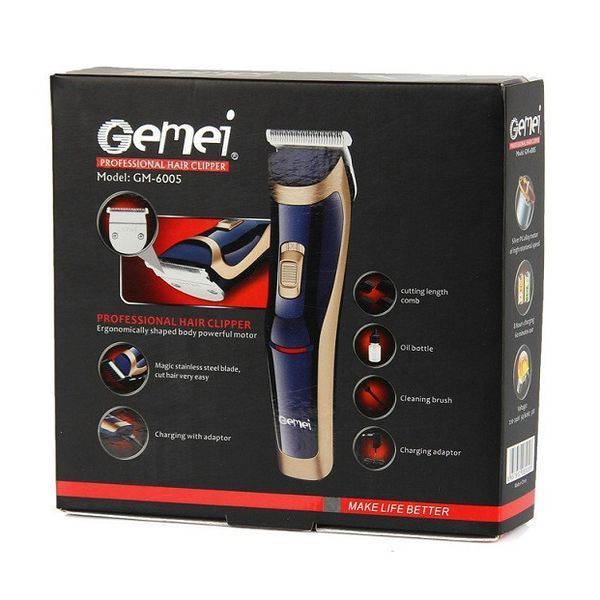 Машинка для стрижки Gemei GM-6005, Многофункциональная аккумуляторная машинка для стрижки 00015214 фото