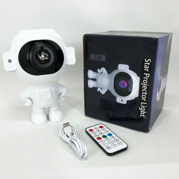 Звездный 3D проектор Astronaut, Лазерный ночник-проектор астронавт LED, Мини лазерный проектор небо 00022970 фото