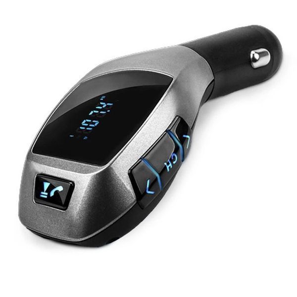 Автомобильный bluetooth fm модулятор X5 ВТ для автомагнитолы, mp3 / фм трансмиттер с дисплеем 00017041 фото