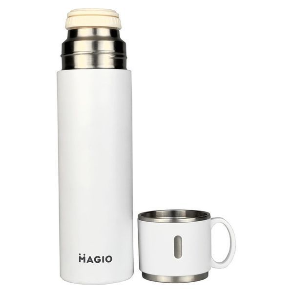 Термос MAGIO MG-1046W 0.5 л, Красивий невеликий термос, Термокухоль для дітей, Фляга для пікніка 00018995 фото
