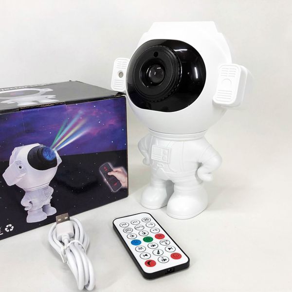 Звездный 3D проектор Astronaut, Лазерный ночник-проектор астронавт LED, Мини лазерный проектор небо 00022970 фото