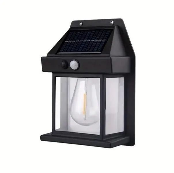 Вуличний світильник Solar Interaction Wall Lamp BK-888 із датчиком руху на сонячній батареї 00023084 фото